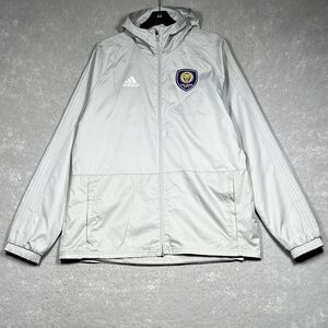 Adidas MLS Orlando City Full-Zip Anthem Jacket DP5023 Gray/White DP5023 LARGE